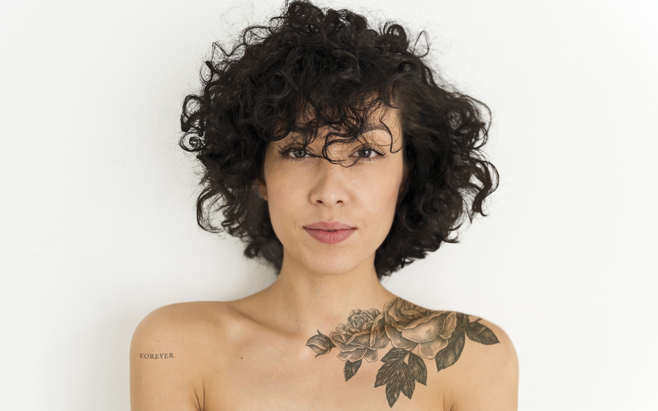 Portrait of a tattooed woman